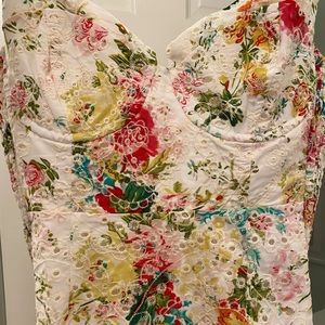 ASTR Floral Corset Top Mini Dress
